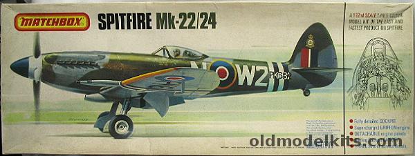 Matchbox 1/32 Spitfire Mk.22 / 24  RAF or Egyptian Air Forces, PK501 plastic model kit